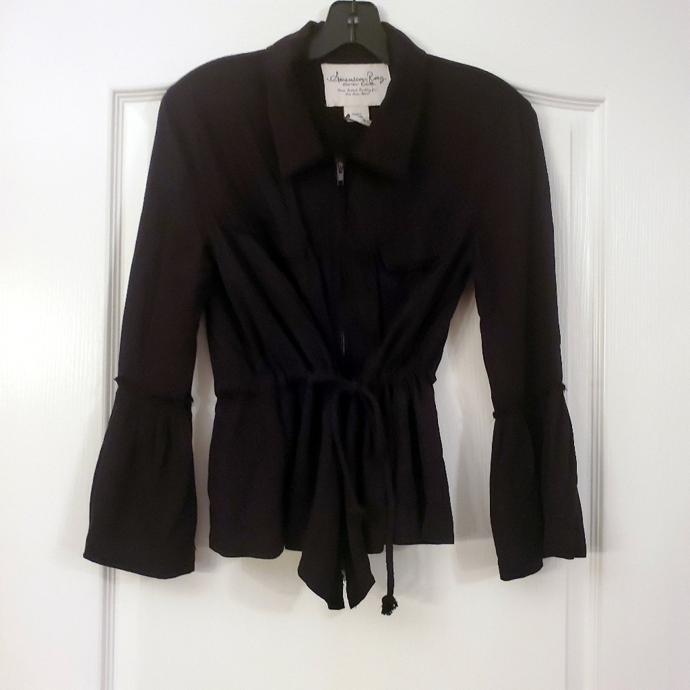 American Rag Boho XS Black Shirt Jacket